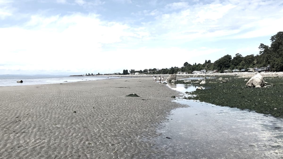 the other side of the sandbar